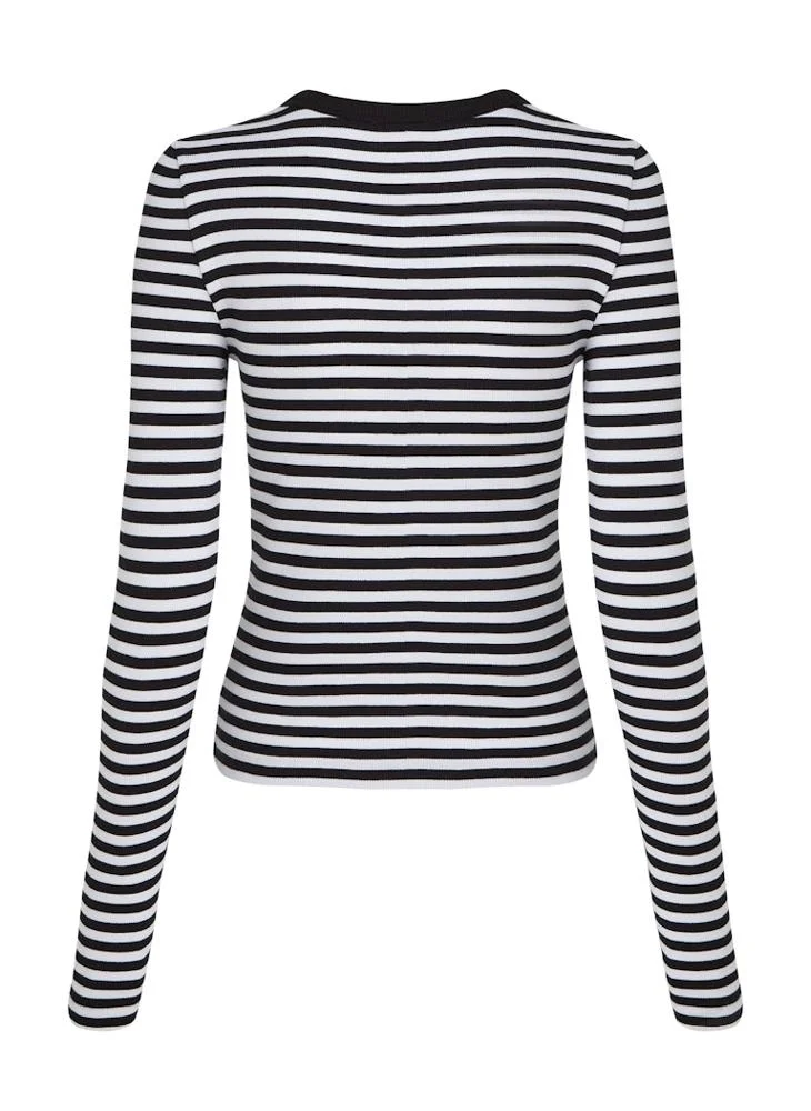 كالفن كلاين جينز Woven Label Rib Long Sleeve