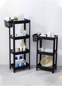 R.VIHAN 4-Tier Shower Caddy Corner Shelf Bathroom Organizer Storage Rack for Bathroom Accessories Amenities Toiletries Shower Shampoo Holder Plastic Shelving Unit Compact Rustproof Waterproof  Shelf for Towels and Bath Mats Bath Shelf Organizer Multi-Tier Shelf Space Saver Kitchen Storage Rack Utility Shelf for Home Kitchen Bathroom Office Spa Salon Use  - Image 3