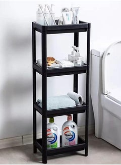 R.VIHAN 4-Tier Shower Caddy Corner Shelf Bathroom Organizer Storage Rack for Bathroom Accessories Amenities Toiletries Shower Shampoo Holder Plastic Shelving Unit Compact Rustproof Waterproof  Shelf for Towels and Bath Mats Bath Shelf Organizer Multi-Tier Shelf Space Saver Kitchen Storage Rack Utility Shelf for Home Kitchen Bathroom Office Spa Salon Use  - Image 2