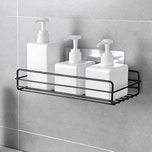 ZURATO Punch-Free Multipurpose Kitchen Bathroom Storage Shelf Wall Holder Storage Rack Bathroom Rack Organizer Storage Box with Strong Magic Sticker Shower Caddies Kitchen Rack Storage Rack - Image 1