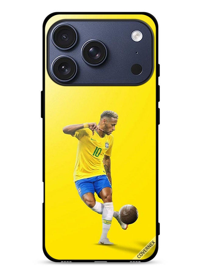 Covernex Apple iPhone 17 Pro Protective Case Cover Neymar With Football - Image 1