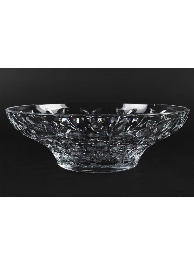 RCR 25593020006 Laurus Glass Decorative Centrepiece Fruit Bowl, Crystal, 31 x 11 cm - Image 3