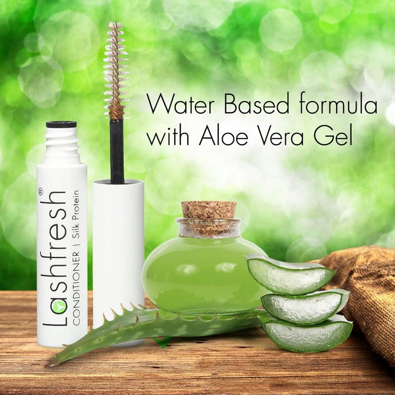 Lashfresh Eyelash Extension Conditioner with Silk Protein, 3ml. Keep natural lashes healthy and strong, soft and silky lash extensions. - Image 4