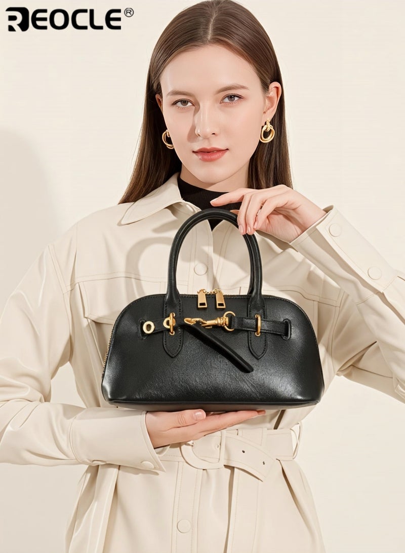 REOCLE Women's Structured Shoulder Bag with Top Handle and Adjustable Strap Versatile Satchel with Comfortable Carry for Daily Use - Image 1