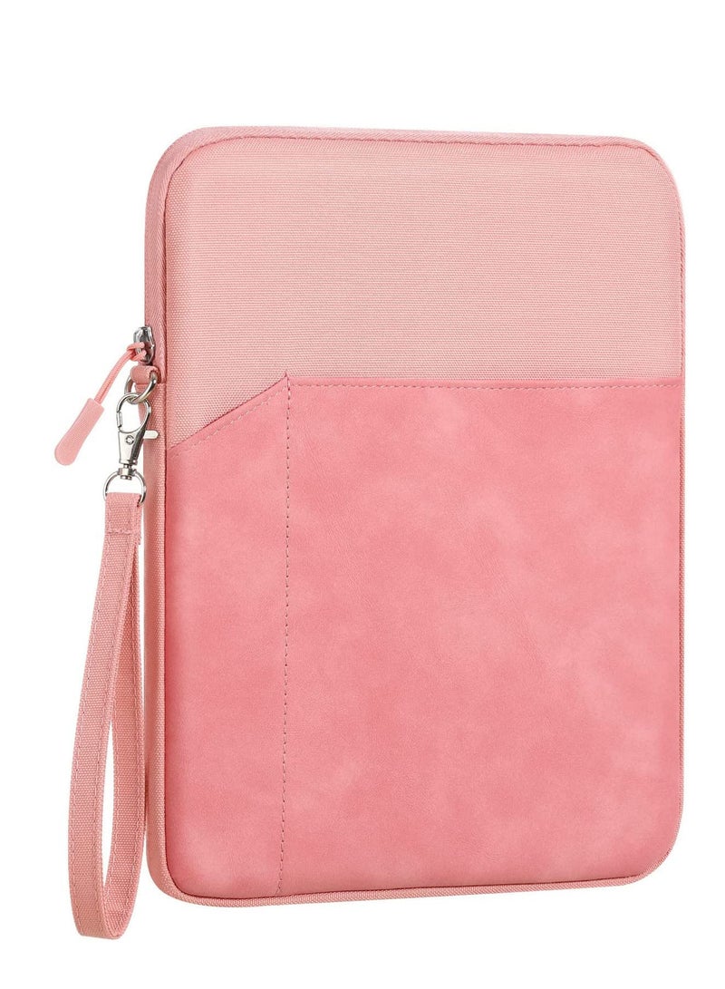 لون وردي سحاب الحقيبة 13 و 13.3 بوصة غطاء حقيبة كمبيوتر محمول مع حقيبة شاحن ضد الغبار حقيبة يد مقاومة للماء للرجال أو النساء - Image 1