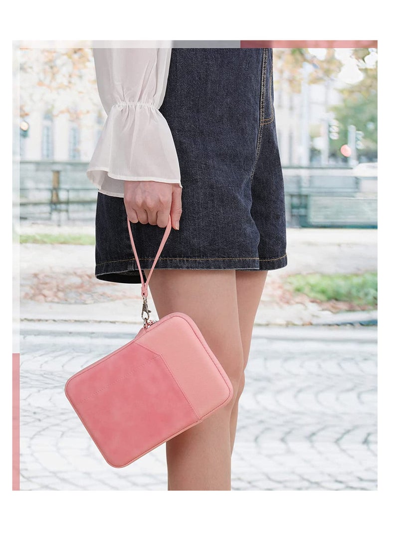 لون وردي سحاب الحقيبة 13 و 13.3 بوصة غطاء حقيبة كمبيوتر محمول مع حقيبة شاحن ضد الغبار حقيبة يد مقاومة للماء للرجال أو النساء - Image 4