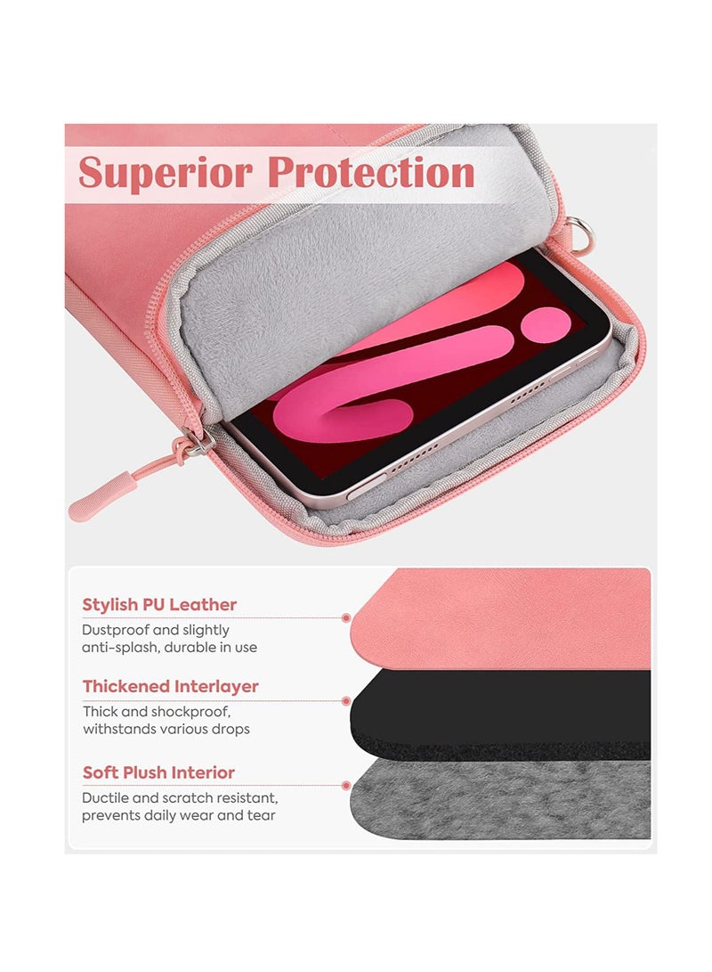 لون وردي سحاب الحقيبة 13 و 13.3 بوصة غطاء حقيبة كمبيوتر محمول مع حقيبة شاحن ضد الغبار حقيبة يد مقاومة للماء للرجال أو النساء - Image 2