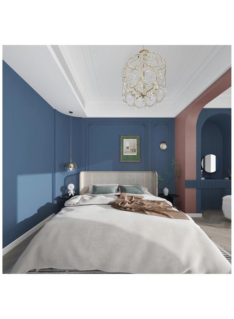 ورق حائط زخرفي بسيط ذو لون صلب مقاوم للماء والرطوبة مقاس 40 سم x 10 متر