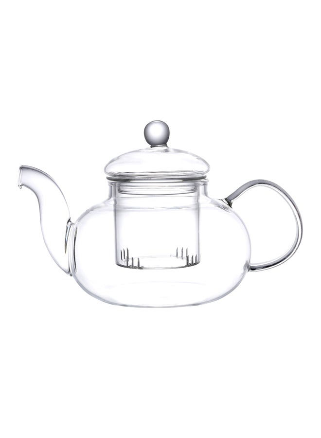 Neoflam Glass Tea Pot With Lid Clear/Grey 16x16x13.5cm - Image 1