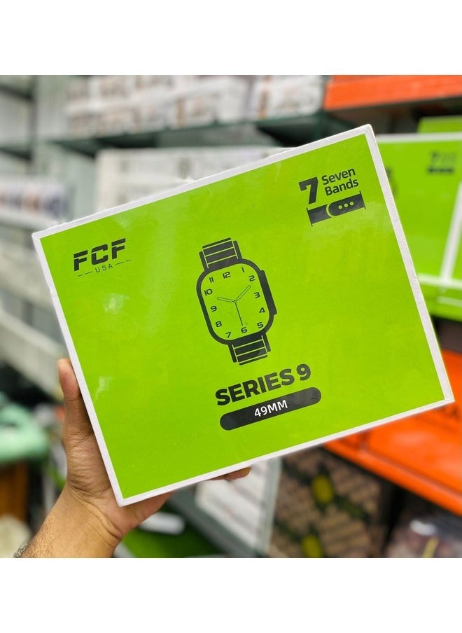 FCF - FCF Series 9 smart watch with 7 Pairs straps latest version calls enable Top selling - Image 1