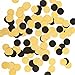 Weven Glitter Gold Black Confetti Circle Dots Confetti for Party Decorations 12 in Diameter Pack of 200 - Image 3