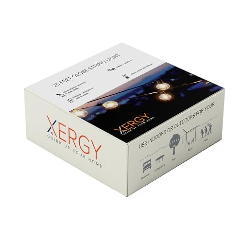 XERGY Outdoor String Lights 25 Feet G40 Globe Lights with 25 Edison Break Proof Bulbs +1 Extra Bulb, Light for Backyard Terrace Garden Balcony Party Decor Diwali for Home Decoration - BIS Approved - Image 3