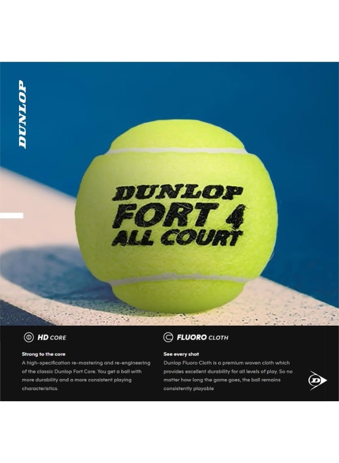 Dunlop Fort Tennis Balls - Suitable for all types of courts (Box) - Image 5