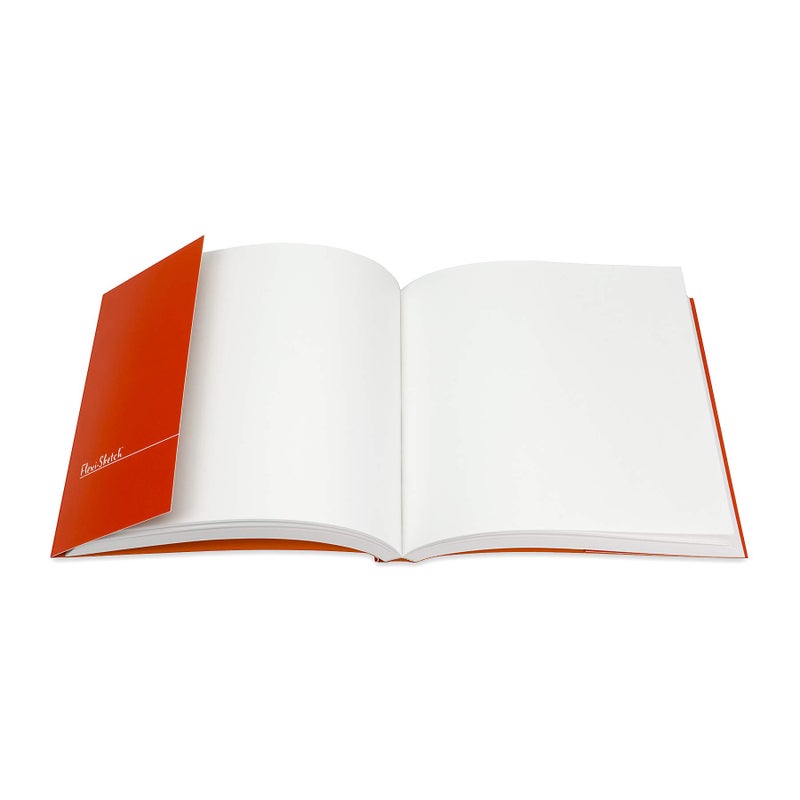 Global Art 6-Inch by 6-Inch Flexi Sketch Soft Cover Blank Sketchbook, Mandarin, 120 Pages- 240 sheets - Image 2