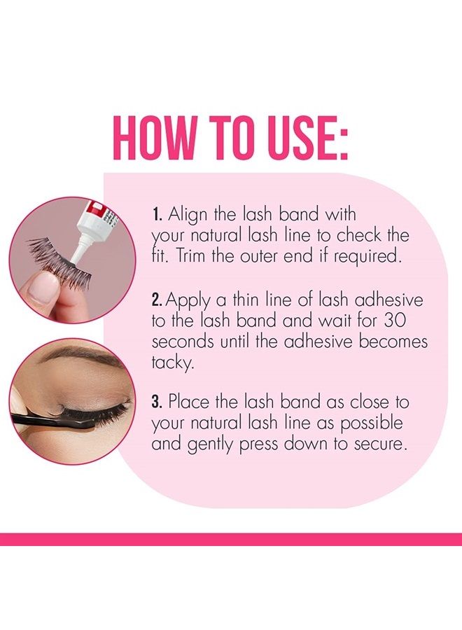 DUO Strip Eyelash Adhesive for Strip Lashes, Dark Tone, 0.25 oz, 2-Packs - Image 5