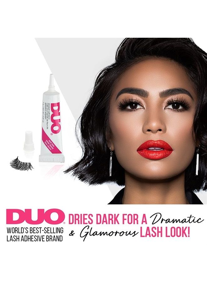 DUO Strip Eyelash Adhesive for Strip Lashes, Dark Tone, 0.25 oz, 2-Packs - Image 3