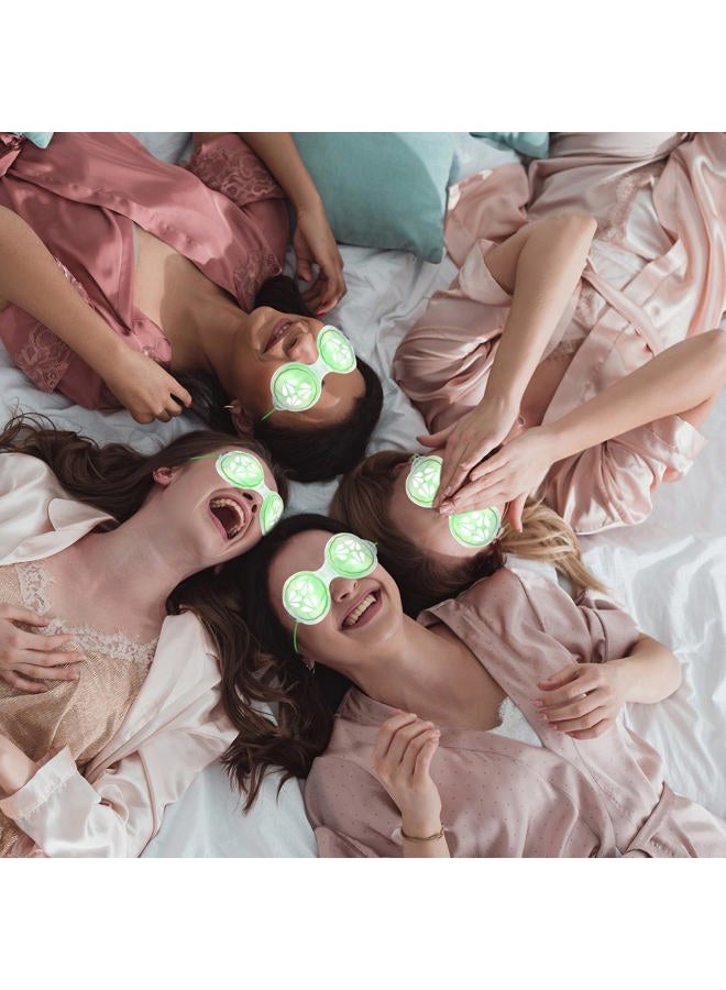 Skicuff 12 Pcs Cucumber Eye Pads 12 Spa Party Supplies for Spa Party Favors Sleepover Party Slumber Party Supplies - Image 5