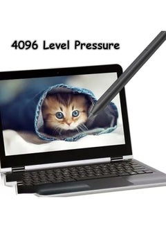 Black Rechargeable MPP 2.0 Tilt Pen Compatible for HP Touch Screen Devices with Magnetic Barrel, with 4096 Pressure and Palm-Rejection(3J122AA)