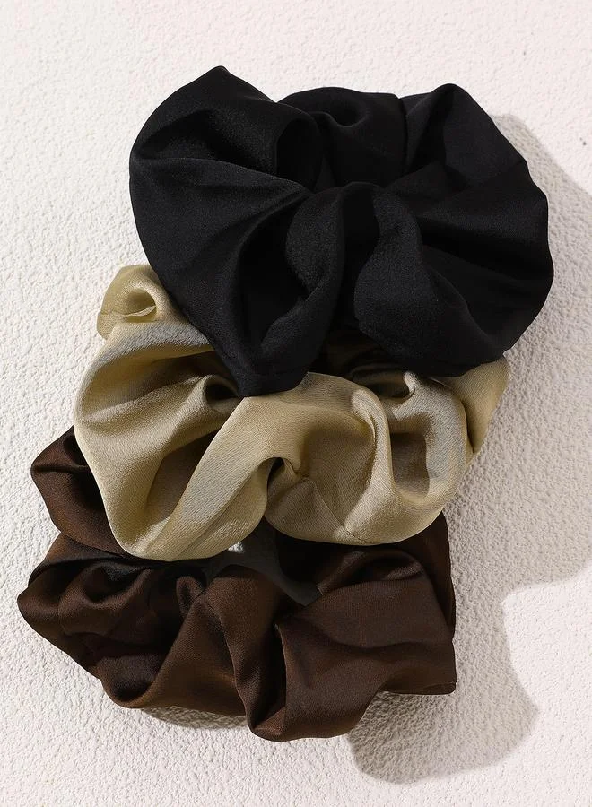 Take Two Set of 3 - Plain Hair Scrunchies