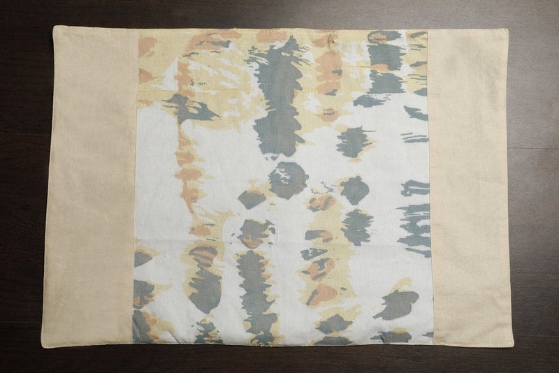 Dekor World Polyester Blend Abstract Printed Table Cover with Place Mat & Napkin - Beige, 13 Piece - Image 3