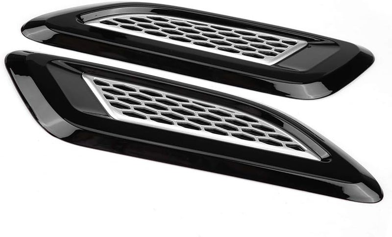 Exterior Hood Air Vent Outlet Wing Trim for 2012 2018 Rustproof and Material Fine Creates Made Decorative Premium Car Quality Plastic Air Wing TrimAir Vent (Bicolor) - Image 3
