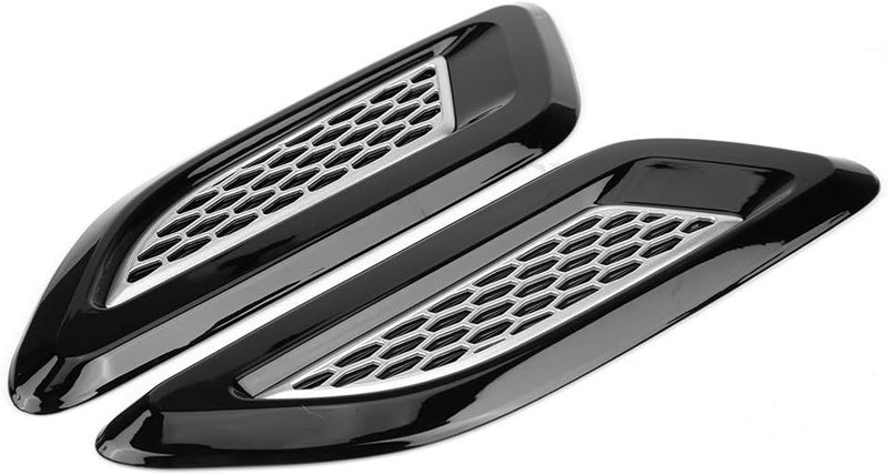 Exterior Hood Air Vent Outlet Wing Trim for 2012 2018 Rustproof and Material Fine Creates Made Decorative Premium Car Quality Plastic Air Wing TrimAir Vent (Bicolor) - Image 5