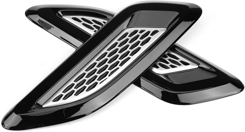 Exterior Hood Air Vent Outlet Wing Trim for 2012 2018 Rustproof and Material Fine Creates Made Decorative Premium Car Quality Plastic Air Wing TrimAir Vent (Bicolor) - Image 2