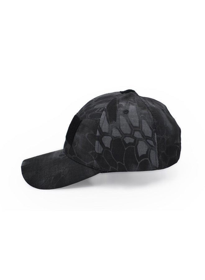 UltraKey Military Tactical Operator Cap, Outdoor Army Hat Hunting Camouflage Baseball Cap 4, Black Python Pattern, One size - Image 3