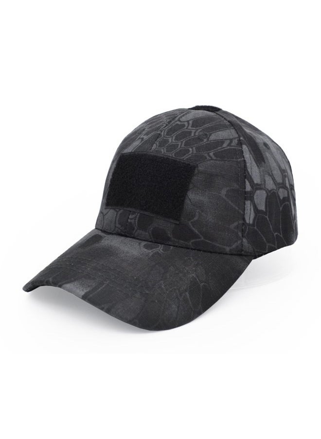 UltraKey Military Tactical Operator Cap, Outdoor Army Hat Hunting Camouflage Baseball Cap 4, Black Python Pattern, One size - Image 1