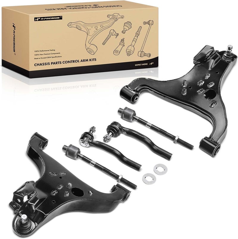 A-Premium Front Lower Control Arm and Tie Rod End Set - Image 1