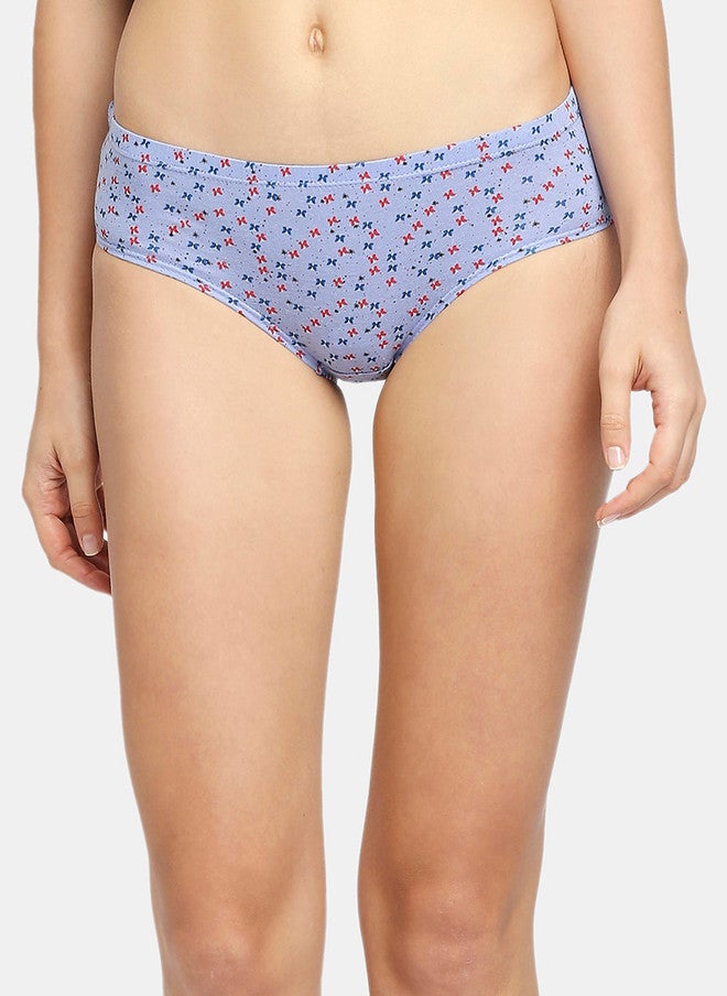 Red Rose RedRose Women Pack of 3 Floral Printed Cotton Hipster Briefs - Image 3