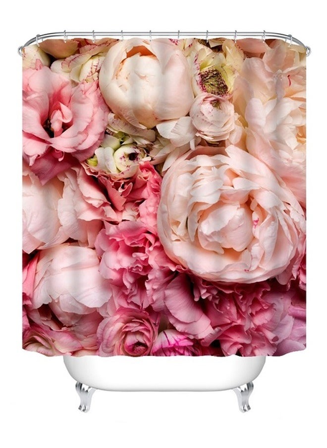 No branded - Peony Flowers Shower Curtain - Image 1
