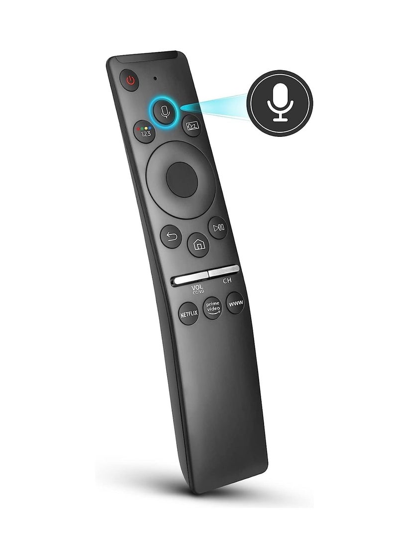 ELTRAZONE Voice Remote Compatible for Samsung Smart TV QLED UHD Frame Curved Solar 4K 8K Q60 Q70 Q80 Q90 8 Series 9 Series TU8000 AU8000 Voice Remote Control Replacement.(BLACK) - Image 1