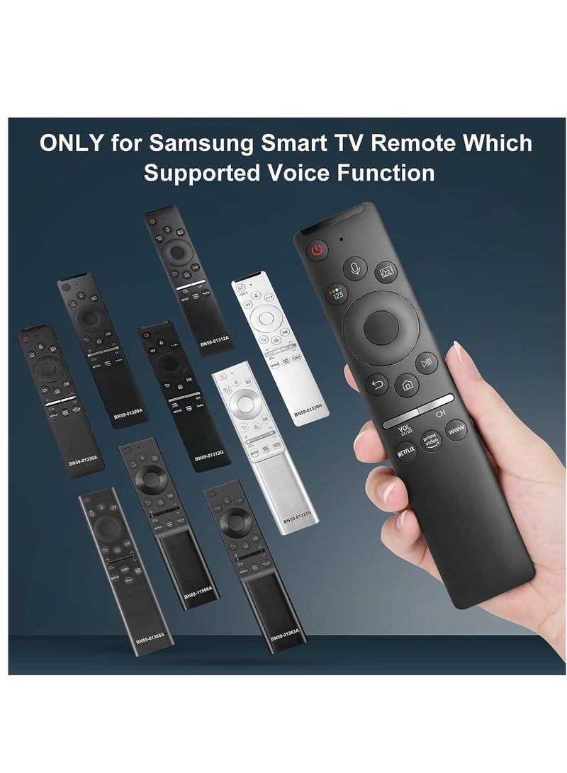 ELTRAZONE Voice Remote Compatible for Samsung Smart TV QLED UHD Frame Curved Solar 4K 8K Q60 Q70 Q80 Q90 8 Series 9 Series TU8000 AU8000 Voice Remote Control Replacement.(BLACK) - Image 3