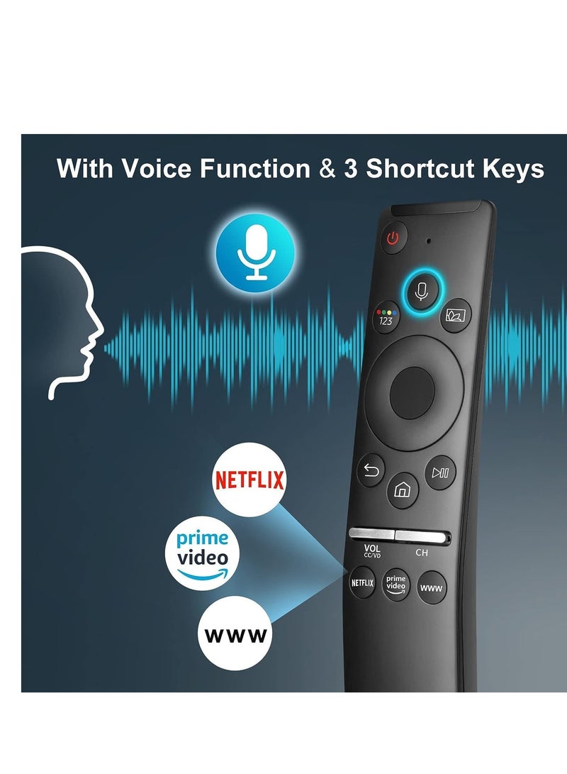 ELTRAZONE Voice Remote Compatible for Samsung Smart TV QLED UHD Frame Curved Solar 4K 8K Q60 Q70 Q80 Q90 8 Series 9 Series TU8000 AU8000 Voice Remote Control Replacement.(BLACK) - Image 4