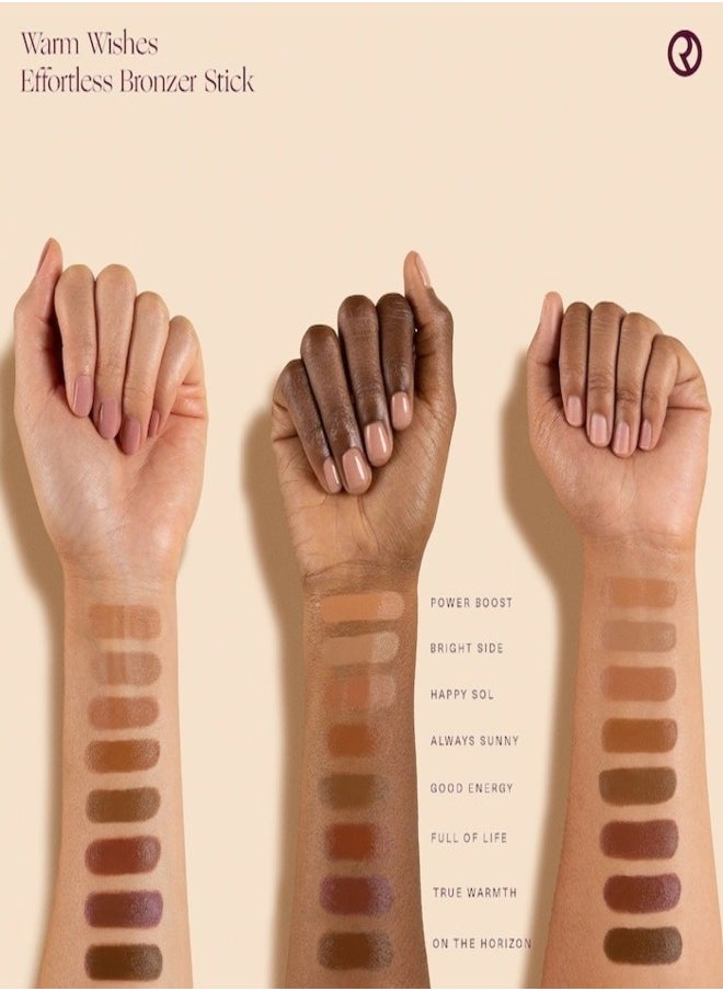 Rare Beauty - Rare Beauty by Selena Gomez Warm Wishes Effortless Bronzer Stick – Always Sunny - Rich Caramel With Neutral Undertones, 7g) | Weightless, Blendable Cream Bronzer for a Sun-Kissed, Natural-Looking Warmth - Image 1