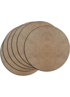 HELLOVE Wooden Coasters 6 Pieces 3mm Thick MDF Coasters  - Image 3