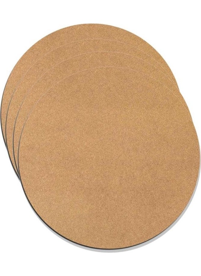 HELLOVE Wooden Coasters 6 Pieces 3mm Thick MDF Coasters  - Image 1