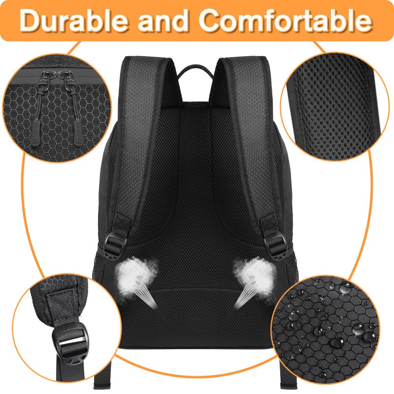 YOREPEK Soccer Backpack, Lightweight Soccer Bag with Ball Holder for Mens Womens, Water resistant Sport Equipment Bags Fit Basketball Volleyball Football Accessories to Match Training - Image 5