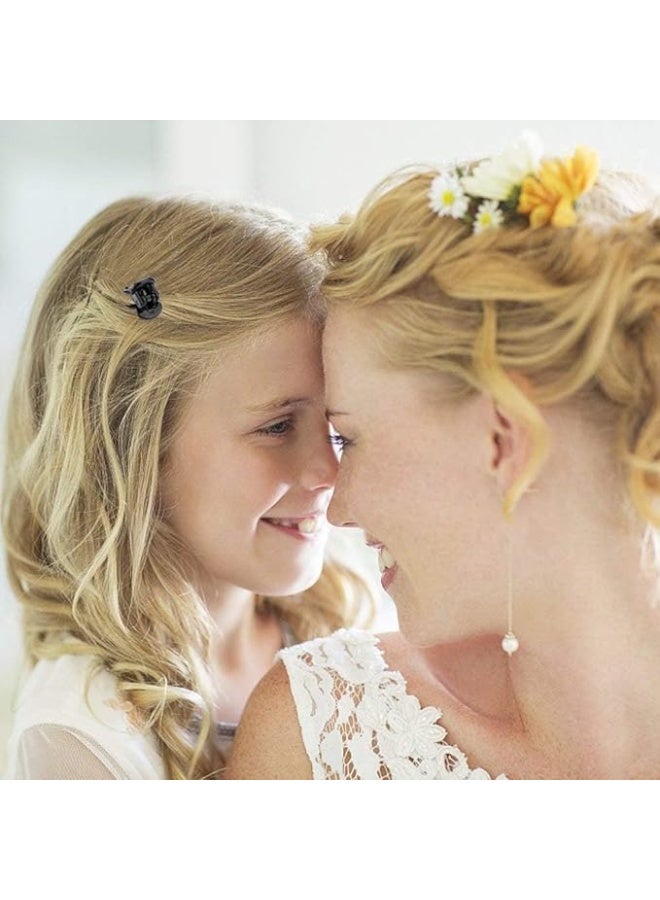 24pcs مقاطع مخلب شعر أسود صغير ، مقاطع شعر صغيرة للفتيات نساء ناعم الشعر بلاستيك متعدد الوظائف مشابك مشبكات الشعر الهدايا - Image 5