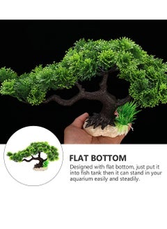 SYOSI Fish Tank Aquarium Decoration, Artificial Plant Aquarium, Bonsai Pine Tree Plant for Aquarium Ornament Fish Tank Plants Waterscape  - Image 3
