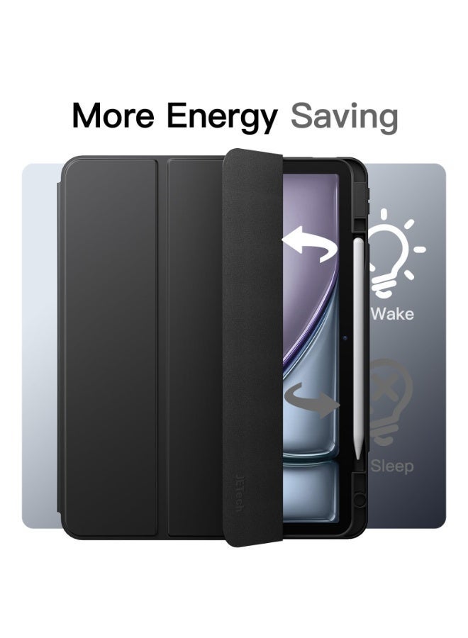 Case Compatible with Huawei MatePad Pro 12.2 Inch Tablet (2025 Release), Slim TPU Cover with Pencil Holder, Smart Clear Hard Back Case with Auto Wake/Sleep (black) - Image 2