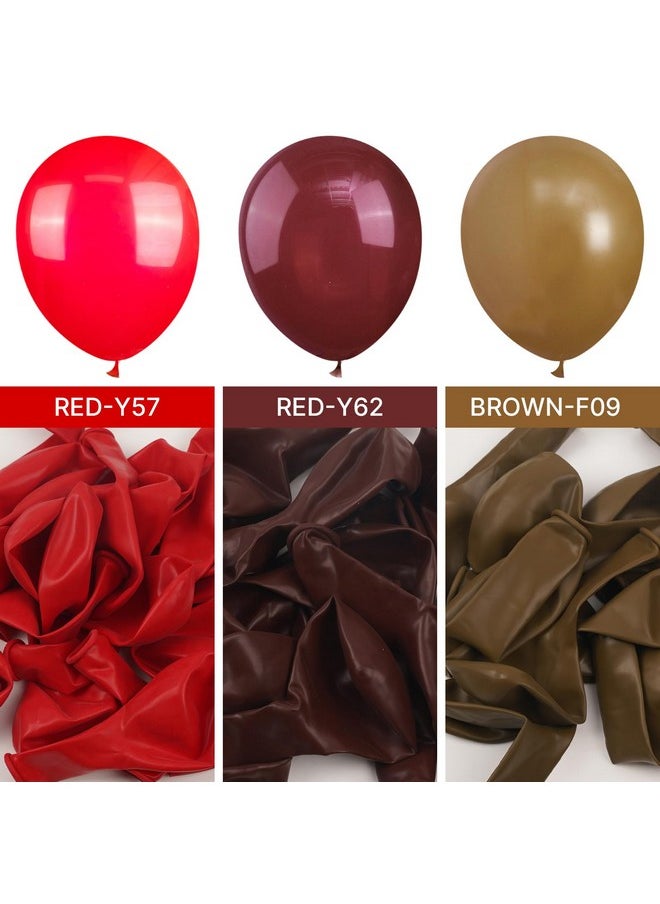 PartyWoo - Burgundy Balloons, 85 Pcs Wine Red Balloons Different Sizes Pack Of 18 Inch 12 Inch 10 Inch 5 Inch Maroon Balloons For Balloon Garland Or Balloon Arch As Birthday Party Decorations, Red-Y62 - Image 1