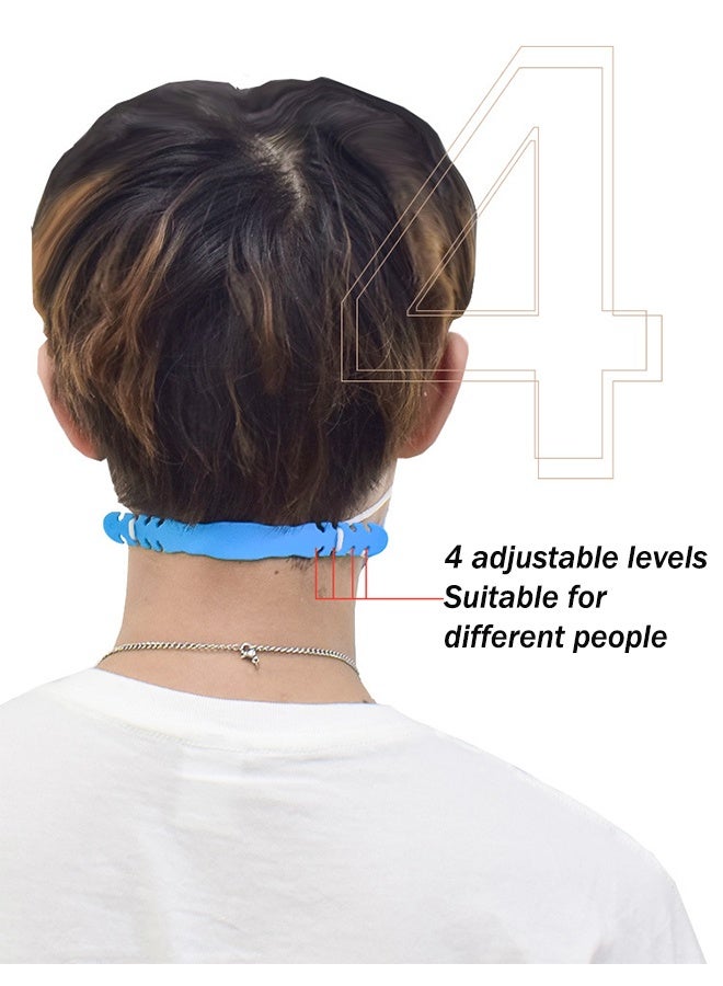 10 PCS Mask Extension Strap Ear Strap Hook Adjustable Anti-Slip Ear Grips Band Extender Ear Protector for Girls,Women, Adults and Children(Black*10) - Image 4