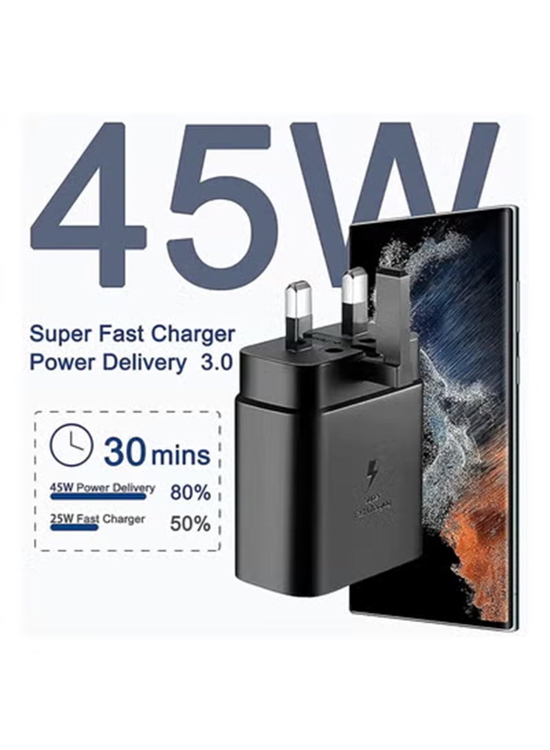 كومبي سامسونج غالاكسي S25 ULTRA حزمة ، 45W شاحن محول ، خط شحن سريع ، حالة الهاتف المحمول ، HD الخصوصية الكاملة حماية الشاشة فيلم المنظر وكاميرا HD واضحة عدسة حماية الفيلم - Image 4