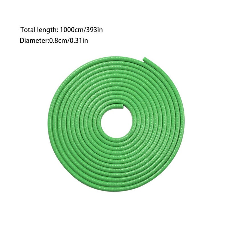 Green Rubber Door Seal Strip Sound Resistant No Adhesive Easy Install - Image 3