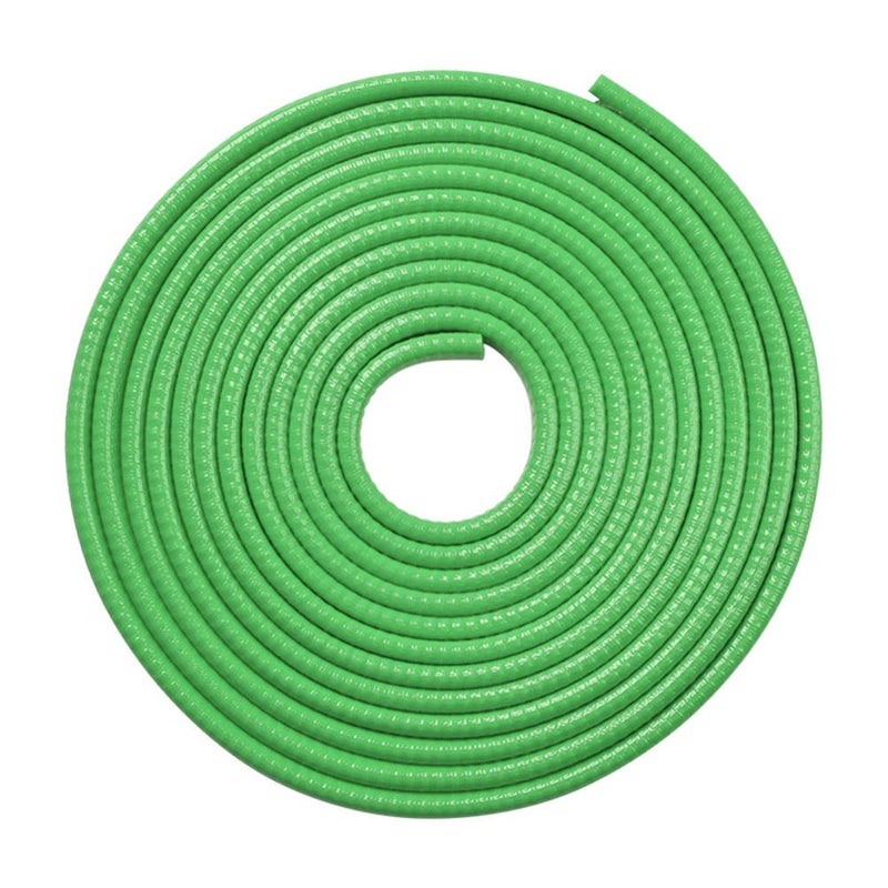 Green Rubber Door Seal Strip Sound Resistant No Adhesive Easy Install - Image 2