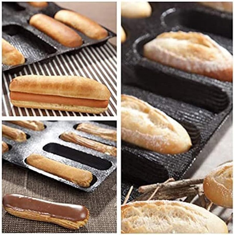 Silicone Bread Molds Non Stick Baking Trays 12 Loaf Pans Bakers Set - Image 3