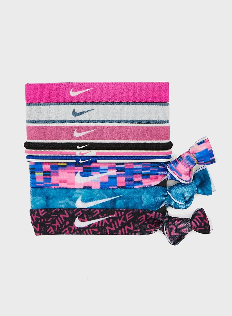 Nike 9 Pack Logo Hairbands