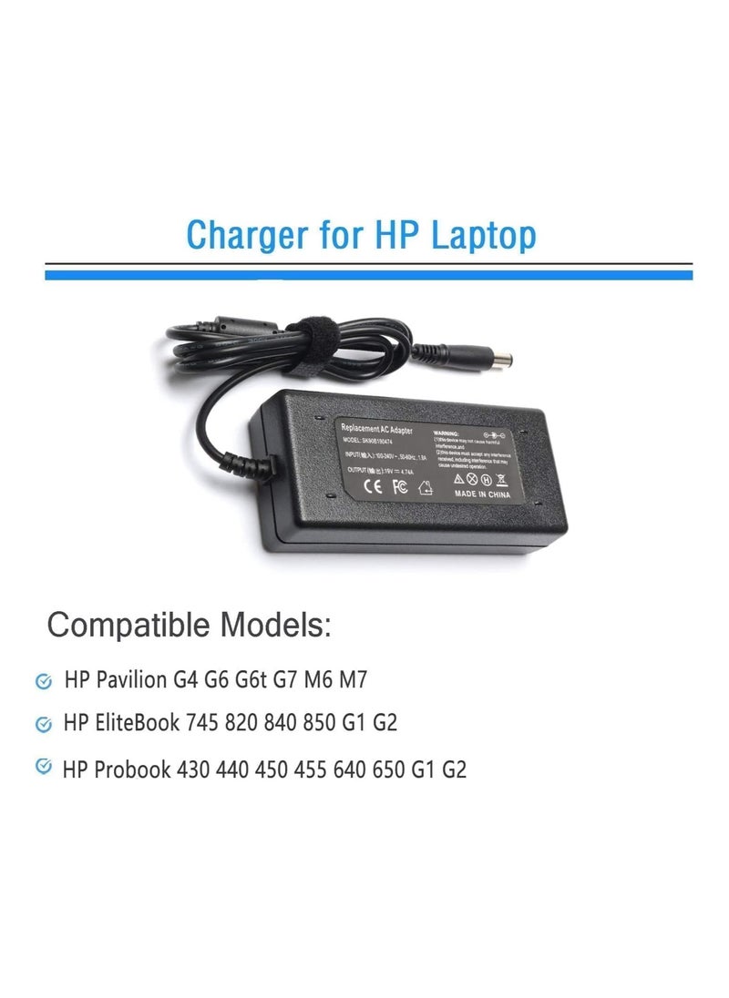 ماركة غير محددة 90W 19V-4.74A ل HP بافيليون Dv4 Dv6 Dv7 G50 G60 G60T G61 G62 G72 2000 بريساريو 2210B 463958-001 463552-002  - Image 2
